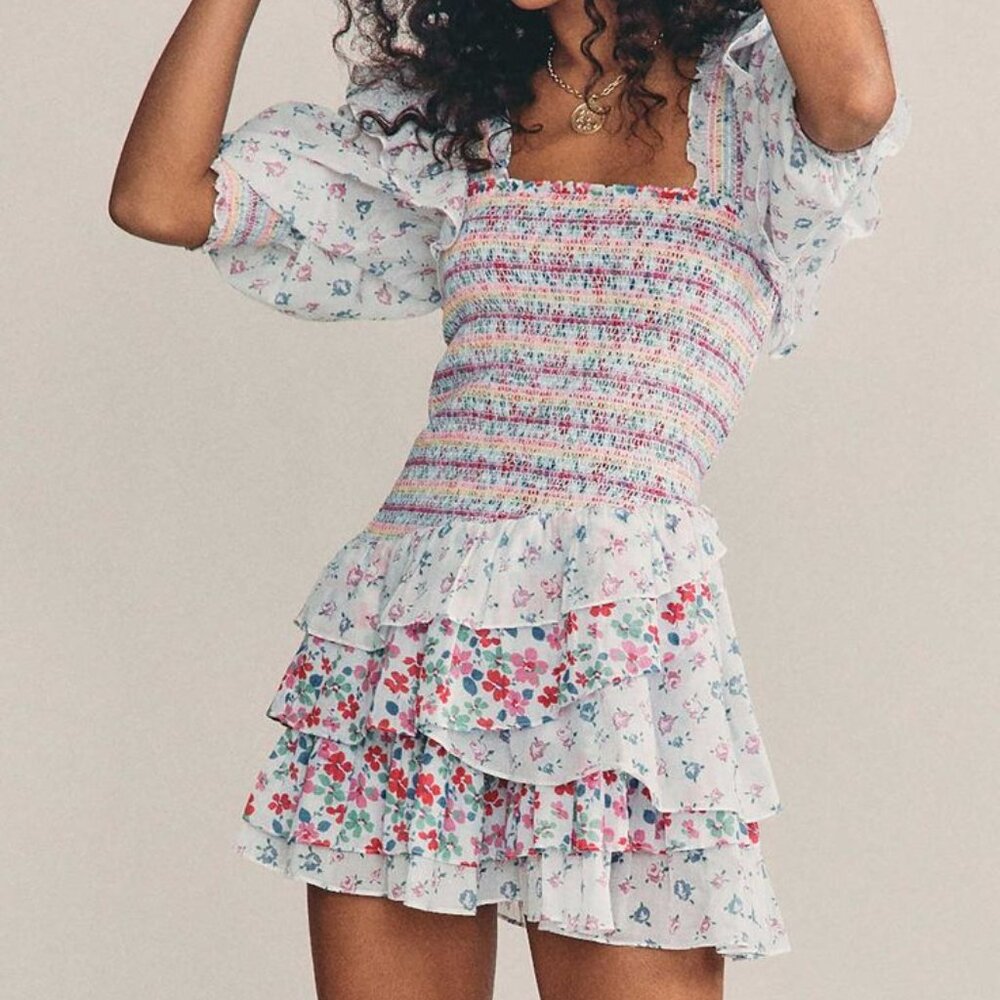 LoveShackFancy Golden Dress